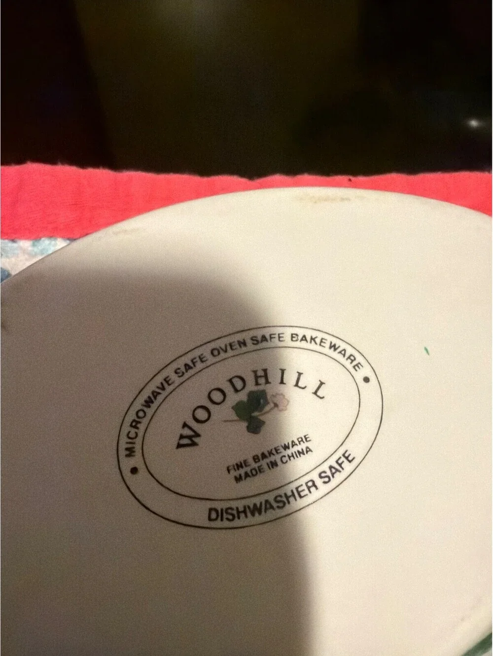 Vintage Woodhill Quiche Pie Tart Round Floral Ceramic Baking Dish 10”